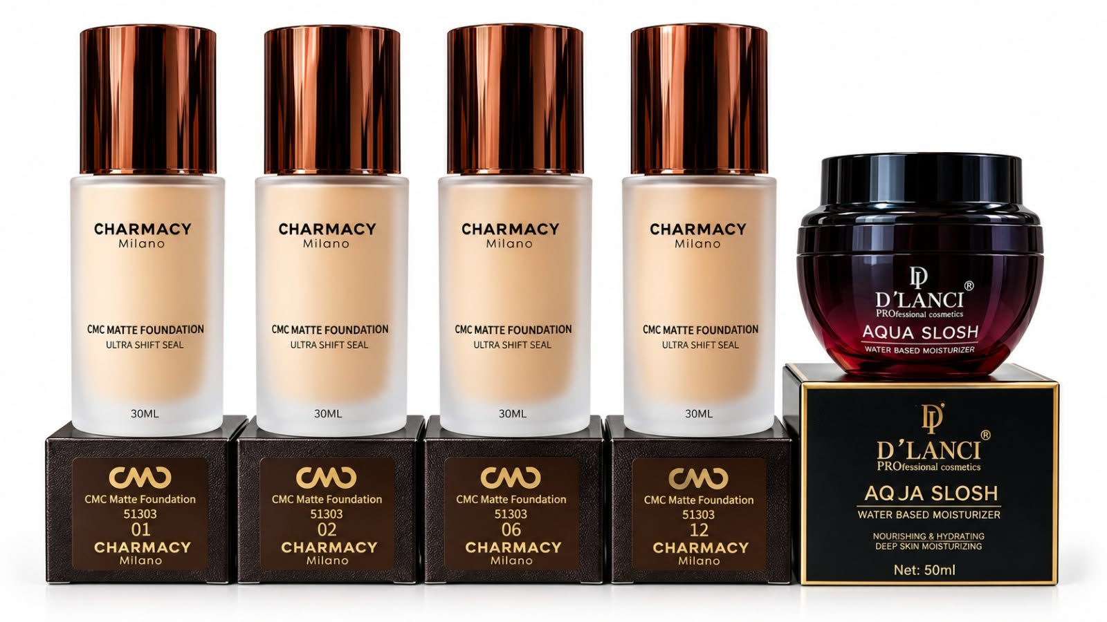 Charmacy Foundation & Aqua Slosh Moisturizer Combo