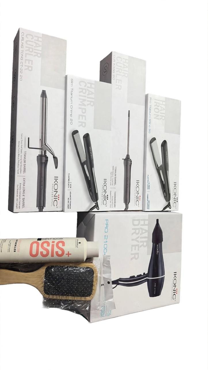 IKONIC Professional Hair Styling Tools Combo